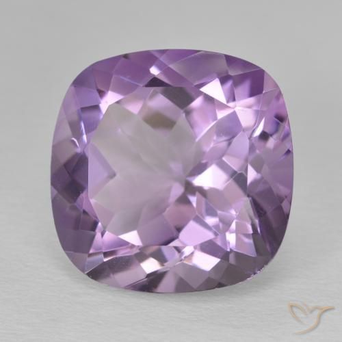 Ametista Violeta Profundo Natural 12.55ct, Almofada, VVS