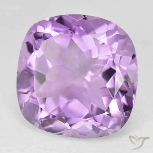 Ametista Violeta rosado Natural 20.07ct, Almofada, VVS