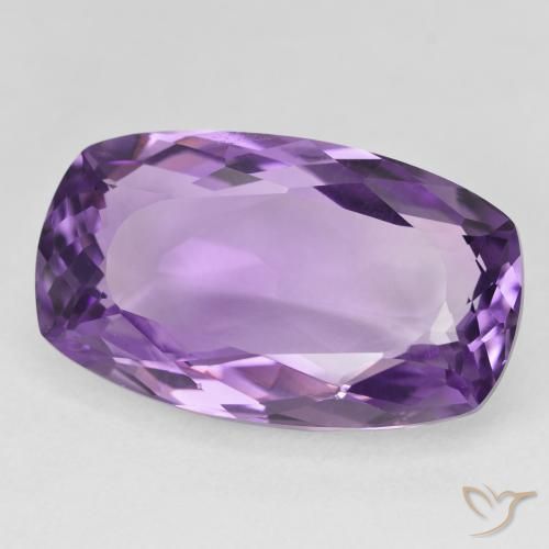 Ametista Violeta Intenso Natural 19.68ct, Almofada, VVS-VS