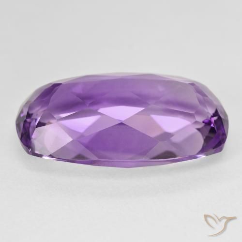 Ametista Violeta Intenso Natural 19.68ct, Almofada, VVS-VS