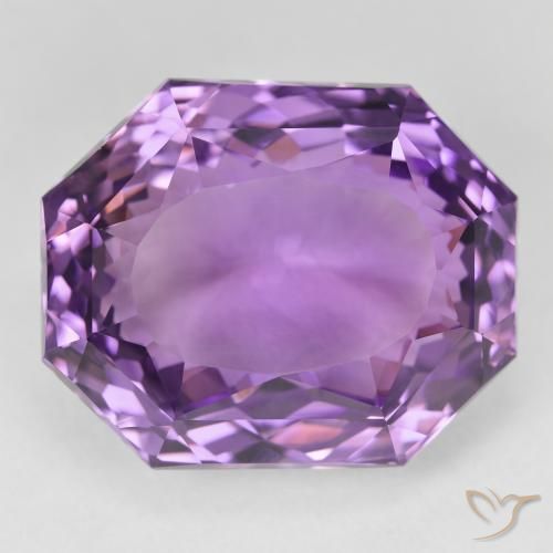 27.56ct Natural Violeta Púrpura Médio Ametista, Corte Esmeralda, VVS