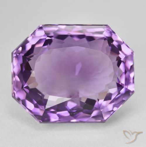 26.95ct Natural Violeta Púrpura Ametista, Corte Esmeralda, VVS