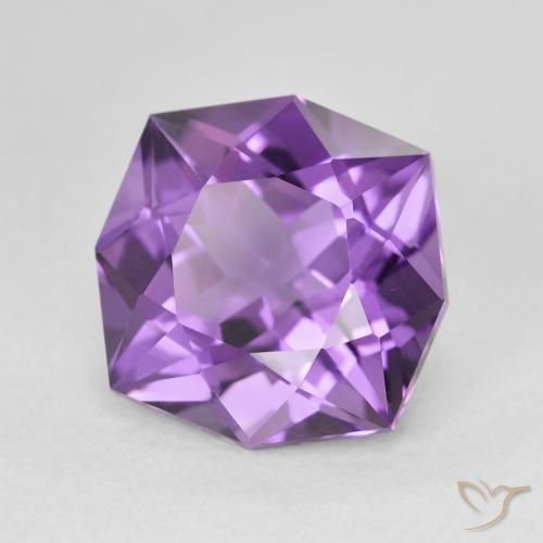 Ametista Violeta Púrpura Natural 5.38ct, Chique, VVS