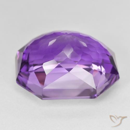 Ametista Violeta médio Natural 26.45ct, Corte Octógono / Esmeralda, VS