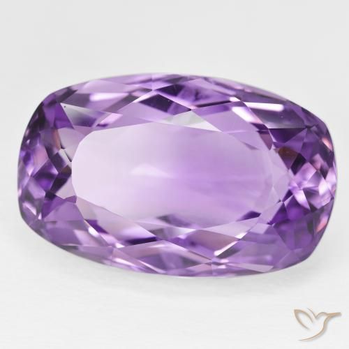 Ametista Violeta Vívido Natural 32.52ct, Almofada, VVS-VS