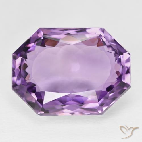 26.72ct Natural Violeta Púrpura Profundo Ametista, Corte Esmeralda, VVS