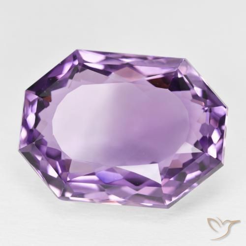 Ametista Violeta Púrpura Profundo Natural 26.72ct, Corte Octógono / Esmeralda, VVS