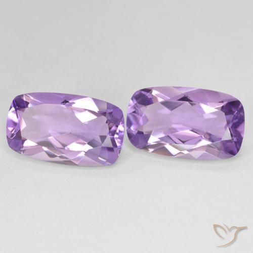Pedras preciosas de Ametista íris violeta natural de 11.22 ct, Almofada, VS
