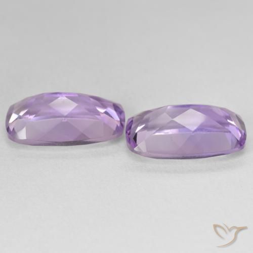 Pedras preciosas de Ametista Medium Light Purplish-Violet natural de 11.50 ct, Almofada, VS