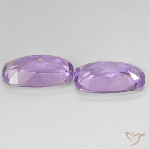 Pedras preciosas de Ametista Medium Light Purplish-Violet natural de 11.23 ct, Almofada, VVS-VS