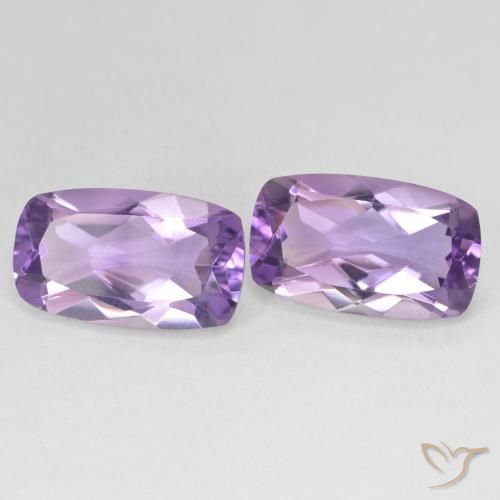 Pedras preciosas de Ametista Violeta Púrpura natural de 11.24 ct, Almofada, VVS-VS