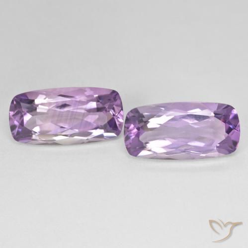 16.09ctw Natural Violeta Púrpura Ametista, Almofada, VVS-VS