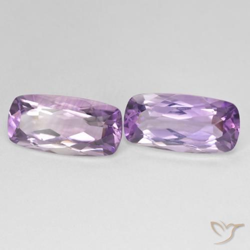 Pedras preciosas de Ametista Violeta Púrpura natural de 16.09 ct, Almofada, VVS-VS