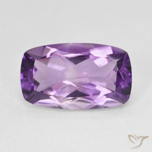5.73ct Natural Violeta Claro-Médio Ametista, Almofada, VVS