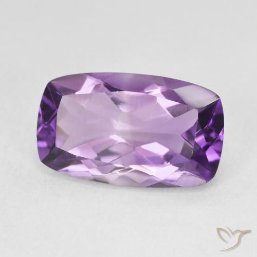 Ametista Violeta Claro-Médio Natural 5.73ct, Almofada, VVS