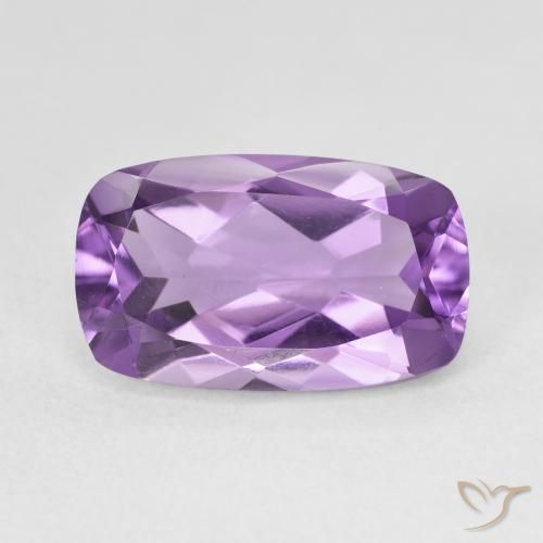 5.66ct Natural Violeta Claro-Médio Ametista, Almofada, VVS