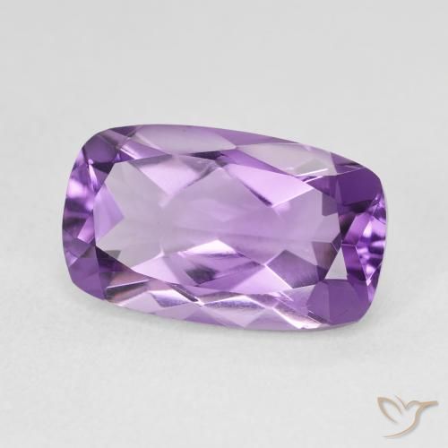 Ametista Violeta Claro-Médio Natural 5.66ct, Almofada, VVS