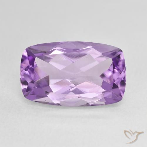 6.41ct Natural Violeta Claro-Médio Ametista, Almofada, VVS
