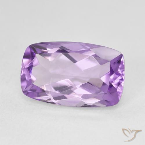 Ametista Violeta Claro-Médio Natural 6.41ct, Almofada, VVS