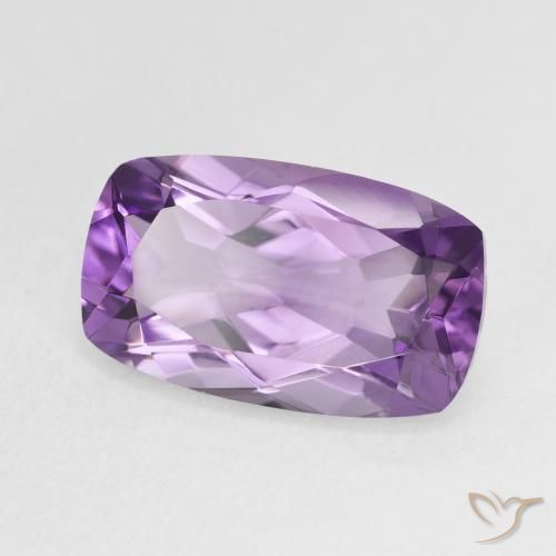 Ametista Violeta Claro-Médio Natural 5.85ct, Almofada, VVS