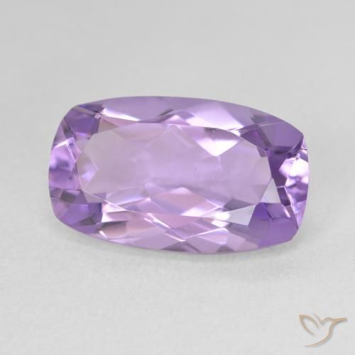 Ametista Violeta médio Natural 5.38ct, Almofada, VVS-VS