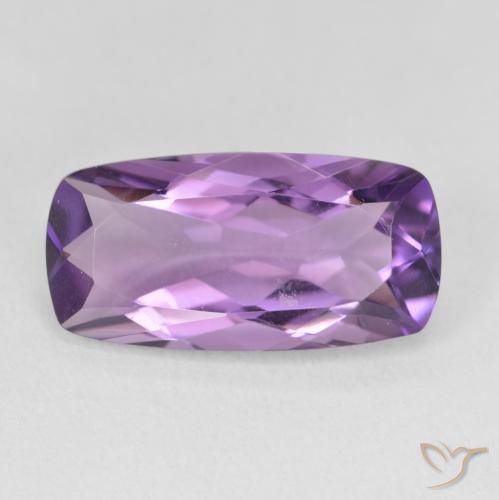 6.55ct Natural Violeta Púrpura Ametista, Almofada, VVS-VS