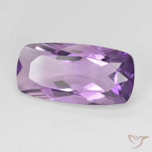 Ametista Violeta Púrpura Natural 6.55ct, Almofada, VVS-VS
