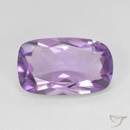 5.17ct Natural Medium Light Purplish-Violet Ametista, Almofada, VVS-VS