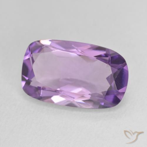 Ametista Medium Light Purplish-Violet Natural 5.17ct, Almofada, VVS-VS