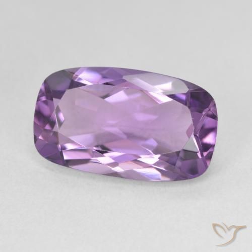 Ametista Medium Light Purplish-Violet Natural 5.54ct, Almofada, VVS-VS