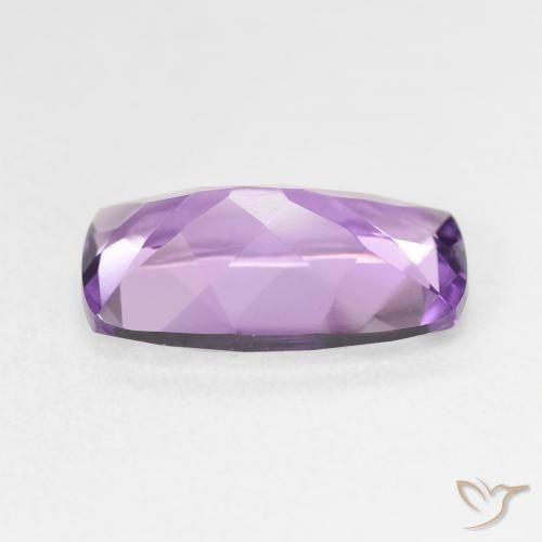 Ametista Violeta Púrpura Natural 5.30ct, Almofada, VVS