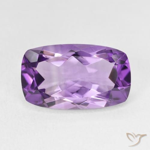5.64ct Natural Violeta Púrpura Ametista, Almofada, VVS