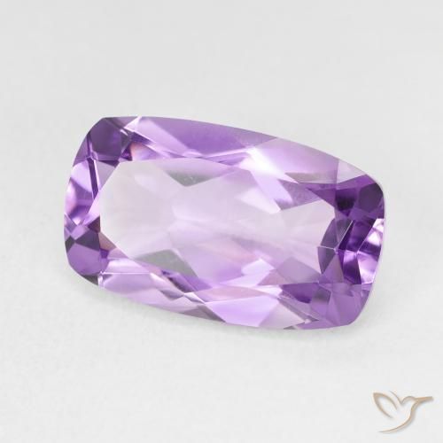 Ametista Violeta Púrpura Natural 5.83ct, Almofada, VVS