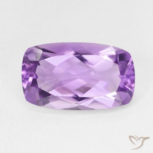 5.92ct Natural Medium Light Purplish-Violet Ametista, Almofada, VVS