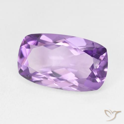 Ametista Violeta Púrpura Natural 5.85ct, Almofada, VVS