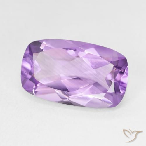 Ametista Violeta Púrpura Natural 5.70ct, Almofada, VVS