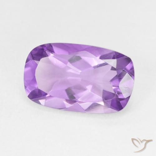 Ametista Violeta Púrpura Natural 4.98ct, Almofada, VS
