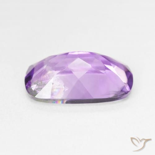 Ametista Violeta Púrpura Natural 4.98ct, Almofada, VS