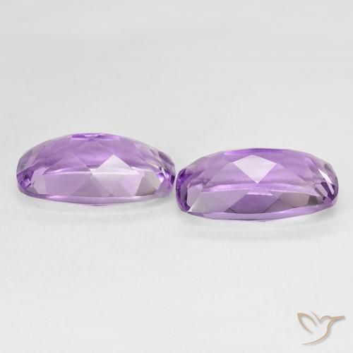 Pedras preciosas de Ametista Violeta rosa médio natural de 11.51 ct, Almofada, VVS-VS