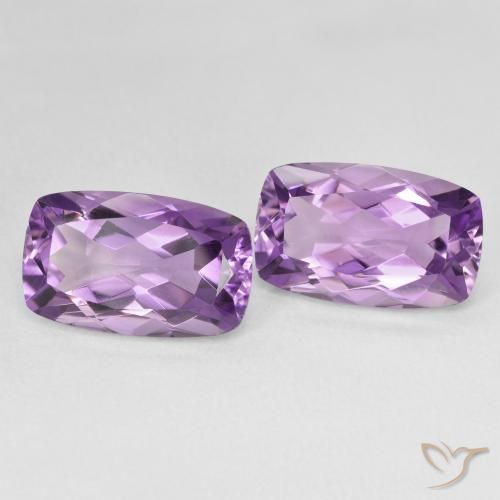 Pedras preciosas de Ametista Violeta médio natural de 12.59 ct, Almofada, VVS
