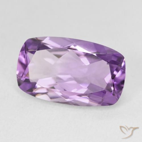 Ametista Berinjela Violeta Natural 5.53ct, Almofada, VVS