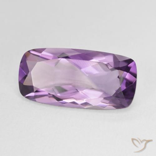 Ametista Violeta médio Natural 6.83ct, Almofada, VVS