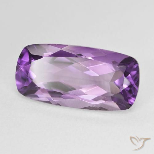 Ametista Violeta médio Natural 7.81ct, Almofada, VVS