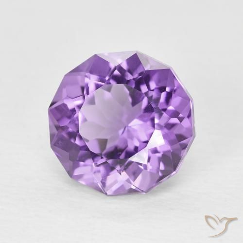 Ametista Violeta Profundo Natural 2.64ct, Redondo, VVS-VS