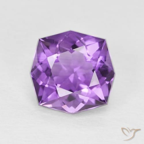 3.28ct Natural Violeta Vívido Ametista, Chique, VS-SI