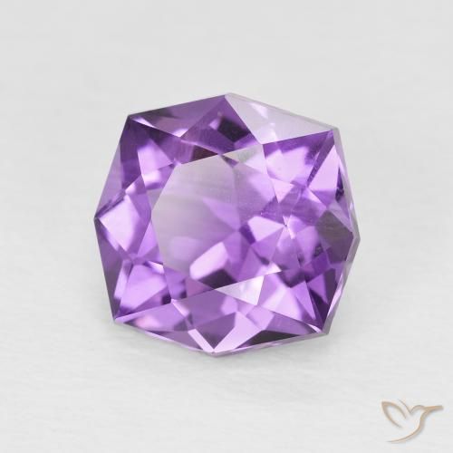 Ametista Violeta Vívido Natural 3.28ct, Chique, VS-SI