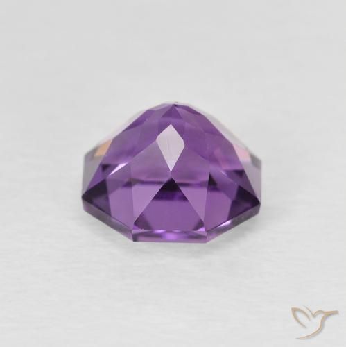Ametista Medium Light Purplish-Violet Natural 1.29ct, Corte Octógono / Esmeralda, VVS