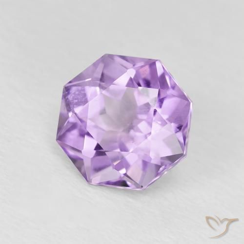 Ametista íris violeta Natural 1.83ct, Corte Octógono / Esmeralda, VS-SI