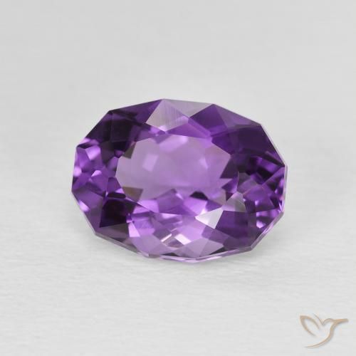 Ametista Violeta Rosado Profundo Natural 2.52ct, oval, VVS