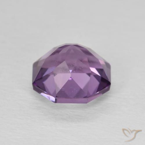 Ametista Violeta médio Natural 1.55ct, Corte Octógono / Esmeralda, VS-SI